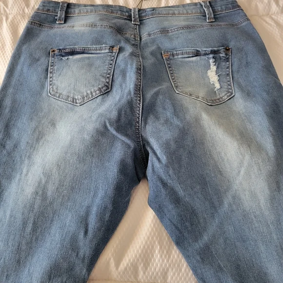 MISSGUIDED BRAND NEW SINNER HIGHWAISTED MARBLED SKINNY JEAN SIZE 10 - Picture 9 of 9